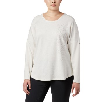 Columbia Ženske Majice S Kapuljačom - Times Two Novelty Knit Long Sleeve Plus Size Krem | BPJD-42179